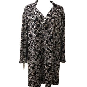 Vintage Diane von Furstenberg Women’s Silk Collared Slip On Dress Size 4